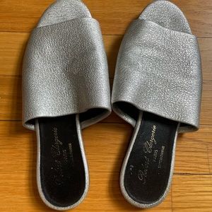 Gorgeous silver Robert clergie slides